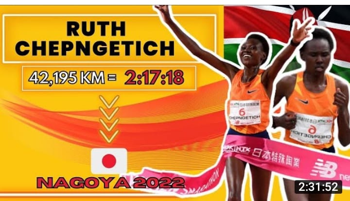 Ruth Chepngetich se impuso en la Maratón de Nagoya.